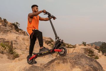 person riding on circooter bike